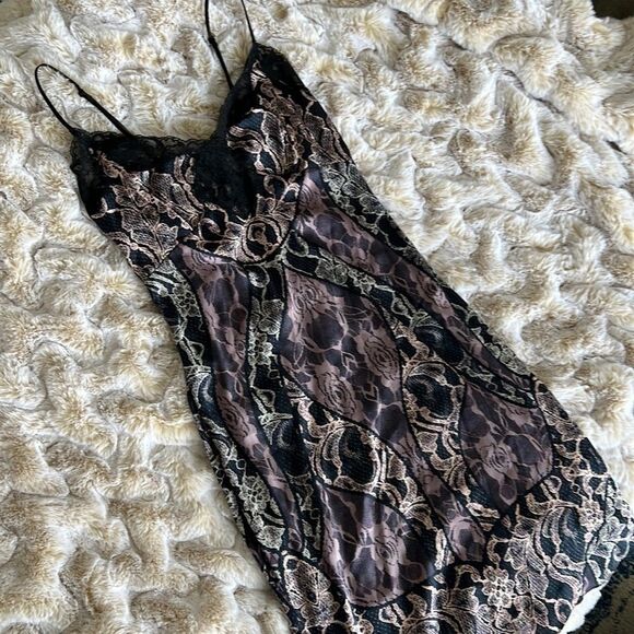 Guess Pink & Black Slip Dress Size XS - Picture 5 of 9